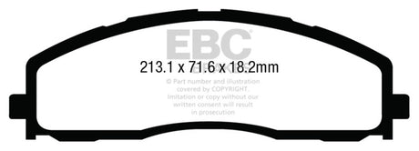 EBC 13+ Ford F250 (inc Super Duty) 6.2 (2WD) Greenstuff Front Brake Pads EBC Brake Pads - Performance  AXOPROS
