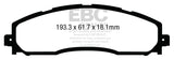 EBC 13+ Ford F250 (inc Super Duty) 6.2 (2WD) Greenstuff Rear Brake Pads EBC Brake Pads - Performance  AXOPROS