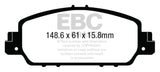 EBC 13+ Honda Accord Coupe 2.4 EX Ultimax2 Front Brake Pads EBC Brake Pads - OE  AXOPROS