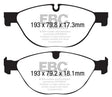 EBC 13+ Jaguar F-Type (Cast Iron Only) 3.0 Supercharged (380) Perf Pkg Yellowstuff Front Brake Pads EBC Brake Pads - Performance  AXOPROS