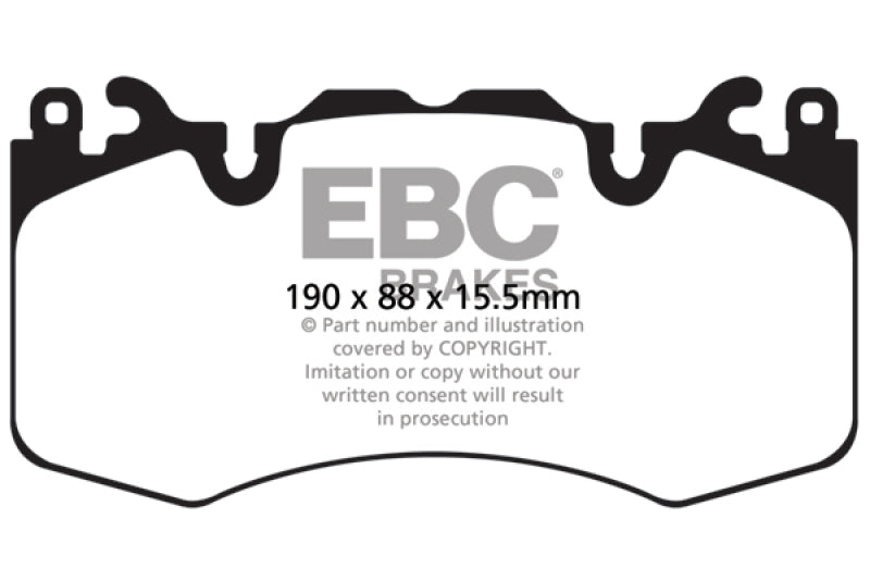EBC 13+ Land Rover Range Rover 3.0 Supercharged Extra Duty Front Brake Pads EBC Brake Pads - Performance  AXOPROS