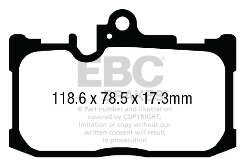 EBC 13+ Lexus GS350 3.5 F-Sport RWD Yellowstuff Front Brake Pads EBC Brake Pads - Performance  AXOPROS