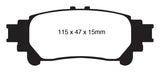 EBC 13+ Lexus GS350 3.5 RWD Yellowstuff Rear Brake Pads EBC Brake Pads - Performance  AXOPROS