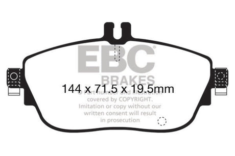 EBC 13+ Mercedes-Benz CLA250 2.0 Turbo Ultimax2 Front Brake Pads EBC Brake Pads - OE  AXOPROS