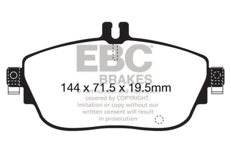 EBC 13+ Mercedes-Benz CLA250 2.0 Turbo Ultimax2 Front Brake Pads EBC Brake Pads - OE  AXOPROS