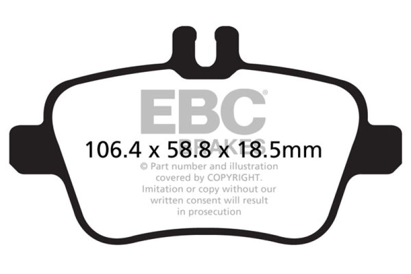 EBC 13+ Mercedes-Benz CLA250 2.0 Turbo Ultimax2 Rear Brake Pads EBC Brake Pads - OE  AXOPROS