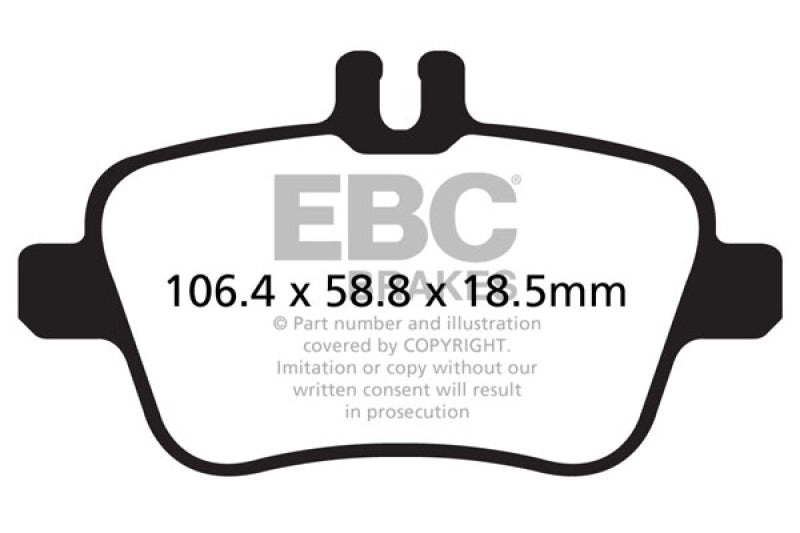 EBC 13+ Mercedes-Benz CLA250 2.0 Turbo Ultimax2 Rear Brake Pads EBC Brake Pads - OE  AXOPROS