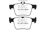 EBC 14-20 Audi S3 2.0 Turbo Yellowstuff Rear Brake Pads EBC Brake Pads - Performance  AXOPROS