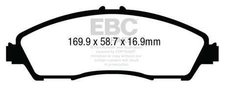 EBC 14+ Acura MDX 3.5 Greenstuff Front Brake Pads EBC Brake Pads - Performance  AXOPROS