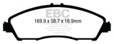 EBC 14+ Acura MDX 3.5 Ultimax2 Front Brake Pads EBC Brake Pads - OE  AXOPROS