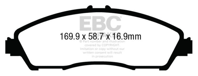 EBC 14+ Acura MDX 3.5 Ultimax2 Front Brake Pads EBC Brake Pads - OE  AXOPROS