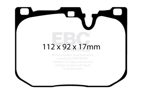 EBC 14+ BMW 228 Coupe 2.0 Turbo Brembo calipers Greenstuff Front Brake Pads EBC Brake Pads - Performance  AXOPROS