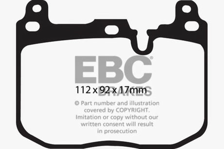 EBC 14+ BMW i8 1.5 Turbo/Electric Yellowstuff Front Brake Pads EBC Brake Pads - Performance  AXOPROS