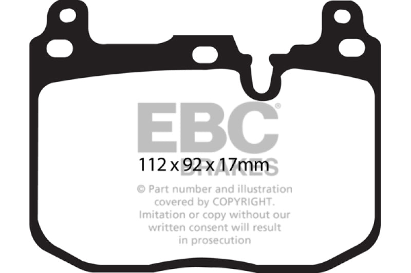EBC 14+ BMW i8 1.5 Turbo/Electric Yellowstuff Front Brake Pads EBC Brake Pads - Performance  AXOPROS