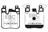 EBC 14+ BMW M3 3.0 Twin Turbo (F80) Yellowstuff Rear Brake Pads EBC Brake Pads - Performance  AXOPROS