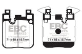 EBC 14+ BMW M3 3.0 Twin Turbo (F80) Yellowstuff Rear Brake Pads EBC Brake Pads - Performance  AXOPROS
