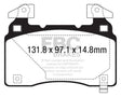 EBC 14+ Cadillac CTS Vsport 3.6 Twin Turbo Redstuff Front Brake Pads EBC Brake Pads - Performance  AXOPROS