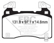 EBC 14+ Chevrolet Corvette Stingray (C7) 6.2 (Z51 Performance Package) Bluestuff Front Brake Pads EBC Brake Pads - Racing  AXOPROS