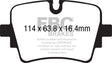 EBC 14+ Jaguar F-Type (Cast Iron Rotors Only) 5.0 Supercharged (490) Yellowstuff Rear Brake Pads EBC Brake Pads - Performance  AXOPROS
