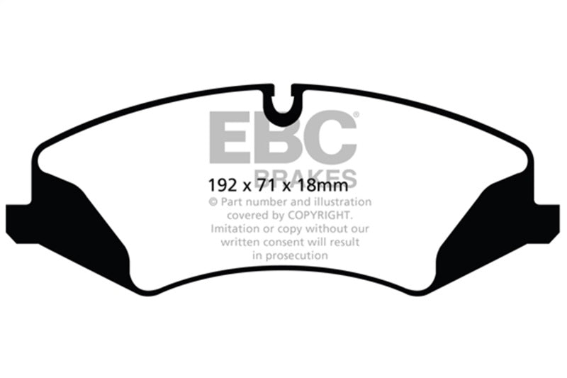 EBC 14+ Land Rover LR4 3.0 Supercharged Greenstuff Front Brake Pads EBC Brake Pads - Performance  AXOPROS