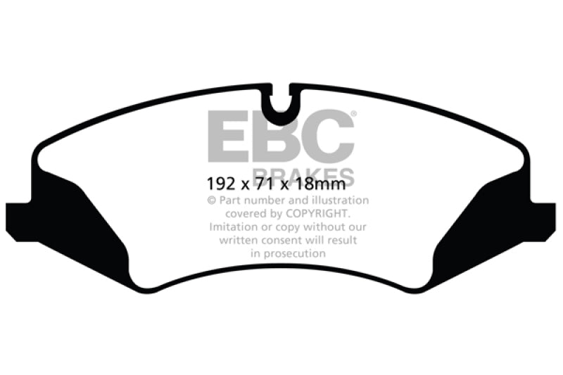 EBC 14+ Land Rover LR4 3.0 Supercharged Greenstuff Front Brake Pads EBC Brake Pads - Performance  AXOPROS