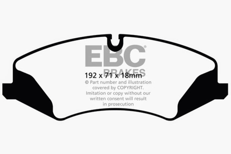 EBC 14+ Land Rover LR4 3.0 Supercharged Greenstuff Front Brake Pads EBC Brake Pads - Performance  AXOPROS