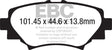 EBC 14+ Mazda 3 2.0 (Japan Build) Redstuff Rear Brake Pads EBC Brake Pads - Performance  AXOPROS