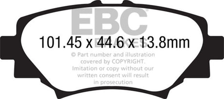EBC 14+ Mazda 3 2.0 (Japan Build) Redstuff Rear Brake Pads EBC Brake Pads - Performance  AXOPROS