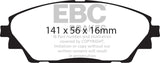 EBC 14+ Mazda 3 2.0 (Japan Build) Yellowstuff Front Brake Pads EBC Brake Pads - Performance  AXOPROS