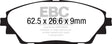 EBC 14+ Mazda 3 2.0 (Japan Build) Yellowstuff Front Brake Pads EBC Brake Pads - Performance  AXOPROS