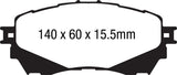 EBC 14+ Mazda 6 2.5 Yellowstuff Front Brake Pads EBC Brake Pads - Performance  AXOPROS