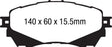 EBC 14+ Mazda 6 2.5 Yellowstuff Front Brake Pads EBC Brake Pads - Performance  AXOPROS