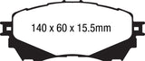 EBC 14+ Mazda 6 2.5 Yellowstuff Front Brake Pads EBC Brake Pads - Performance  AXOPROS