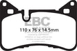 EBC 14 Mercedes-Benz C63 AMG (W204) 6.2 Bluestuff Rear Brake Pads EBC Brake Pads - Racing  AXOPROS