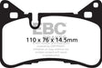 EBC 14 Mercedes-Benz C63 AMG (W204) 6.2 Redstuff Rear Brake Pads EBC Brake Pads - Performance  AXOPROS