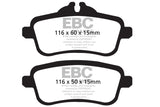 EBC 14+ Mercedes-Benz CLA45 AMG 2.0 Turbo Yellowstuff Rear Brake Pads EBC Brake Pads - Performance  AXOPROS