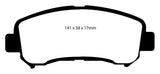 EBC 14+ Nissan Juke 1.6 Turbo Nismo RS Yellowstuff Front Brake Pads EBC Brake Pads - Performance  AXOPROS
