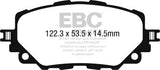 EBC 15-17 Mazda Miata MX-5 Redstuff Ceramic Low Dust Front Brake Pads EBC Brake Pads - Performance  AXOPROS