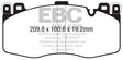 EBC 15-19 BMW X5M 4.4TT (F85) Redstuff Front Brake Pads EBC Brake Pads - Performance  AXOPROS