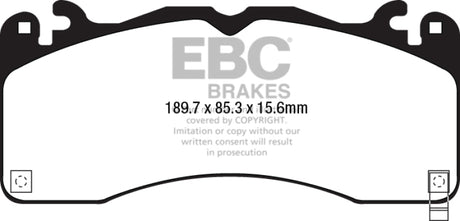 EBC 15-23 Ford Mustang 5.0L (Gen 6) Redstuff Front Brake Pads EBC Brake Pads - Performance  AXOPROS
