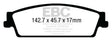 EBC 15+ Cadillac Escalade 6.2 2WD Greenstuff Rear Brake Pads EBC Brake Pads - Performance  AXOPROS