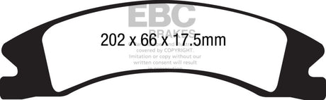 EBC 15+ Cadillac Escalade Ext/Esv 6.2 2WD Extra Duty Front Brake Pads EBC Brake Pads - Performance  AXOPROS