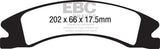EBC 15+ Cadillac Escalade Ext/Esv 6.2 2WD Greenstuff Front Brake Pads EBC Brake Pads - Performance  AXOPROS