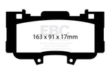 EBC 15+ Ford Mustang 2.3 Turbo Performance Pkg Yellowstuff Front Brake Pads EBC Brake Pads - Performance  AXOPROS