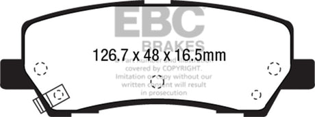 EBC 15+ Ford Mustang 2.3 Turbo Yellowstuff Rear Brake Pads EBC Brake Pads - Performance  AXOPROS