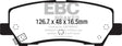 EBC 15+ Ford Mustang 2.3 Turbo Yellowstuff Rear Brake Pads EBC Brake Pads - Performance  AXOPROS