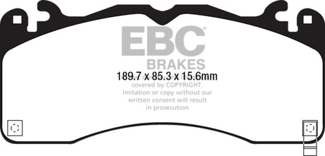 EBC 15+ Ford Mustang 5.0 Performance Pkg Yellowstuff Front Brake Pads EBC Brake Pads - Performance  AXOPROS