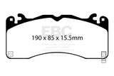 EBC 15+ Ford Mustang 5.0 Performance Pkg Yellowstuff Front Brake Pads EBC Brake Pads - Performance  AXOPROS