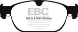 EBC 16-17 Volvo XC90 Yellowstuff Front Brake Pads EBC Brake Pads - Performance  AXOPROS