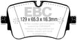 EBC 16-18 Audi Q7 Yellowstuff Rear Brake Pads EBC Brake Pads - Performance  AXOPROS